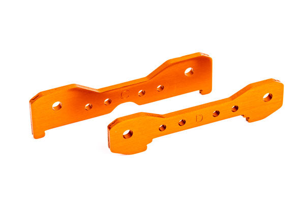 Traxxas 9528T Tie bars, Rear, 6061-T6 aluminum (orange-anodized)