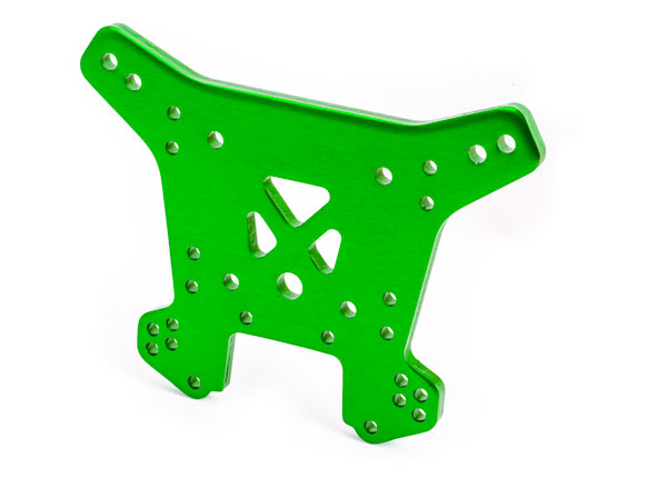 Traxxas 9538G Shock tower, Rear, 6061-T6 aluminum (green-anodized) - TRA9538G