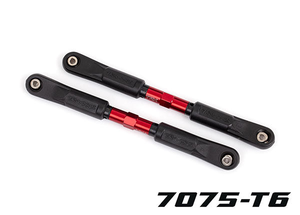 Traxxas 9547R Camber links, Front, Sledge (TUBES - Red-anodized, 7075-T6 aluminum, stronger than titanium) (117mm) (2)/ rod ends, assembled with steel hollow balls (4)/ aluminum wrench, 8mm (1) - TRA9547R