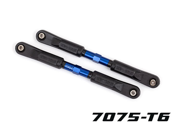 Traxxas 9547X Camber links, Front, Sledge (TUBES - Blue-anodized, 7075-T6 aluminum, stronger than titanium) (117mm) (2)/ rod ends, assembled with steel hollow balls (4)/ aluminum wrench, 8mm (1) - TRA9547X