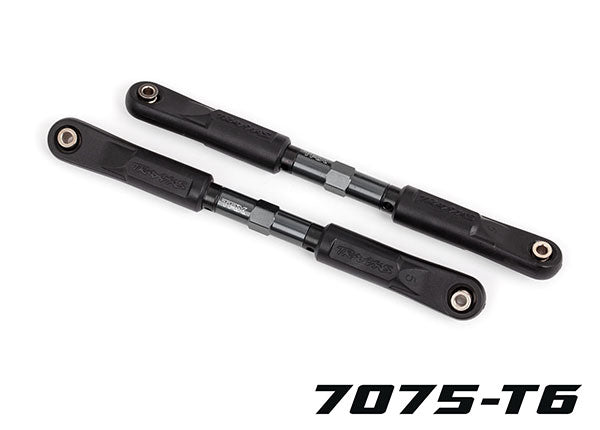 Traxxas 9549A Toe links, Sledge (TUBES dark titanium-anodized, 7075-T6 aluminum, stronger than titanium) (120mm) (2)/ rod ends, assembled with steel hollow balls (4)/ aluminum wrench, 8mm (1) - TRA9549A