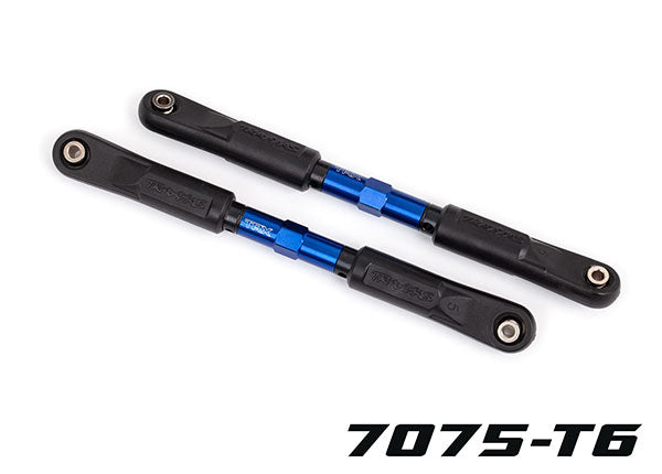 Traxxas 9549X Toe links, Sledge (TUBES - Blue-anodized, 7075-T6 aluminum, stronger than titanium) (120mm) (2)/ rod ends, assembled with steel hollow balls (4)/ aluminum wrench, 8mm (1) - TRA9549X
