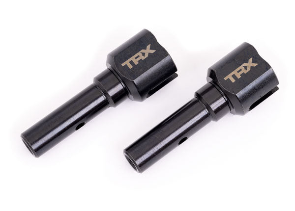 Traxxas 9554X Stub axles, hardened steel (2) (for use only with #9557 driveshaft) (fits Sledge) - TRA9554X
