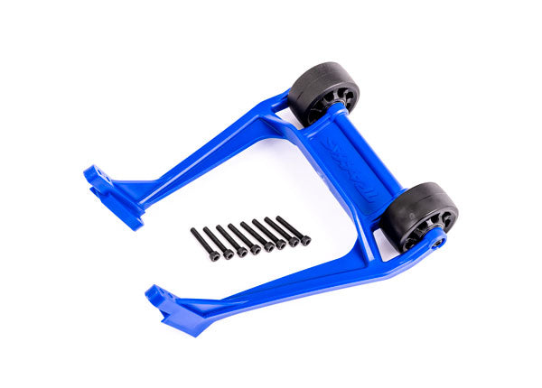 Traxxas 9576X Wheelie bar, - Blue (assembled)/ 3x20 CS (8) - TRA9576X