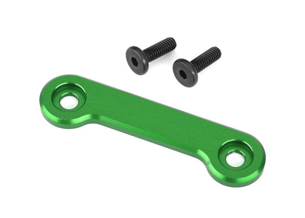 Traxxas 9617G Wing washer, 6061-T6 aluminum (green-anodized) (1)/ 4x12mm FCS (2)