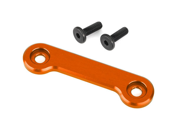 Traxxas 9617T Wing washer, 6061-T6 aluminum (orange-anodized) (1)/ 4x12mm FCS (2)