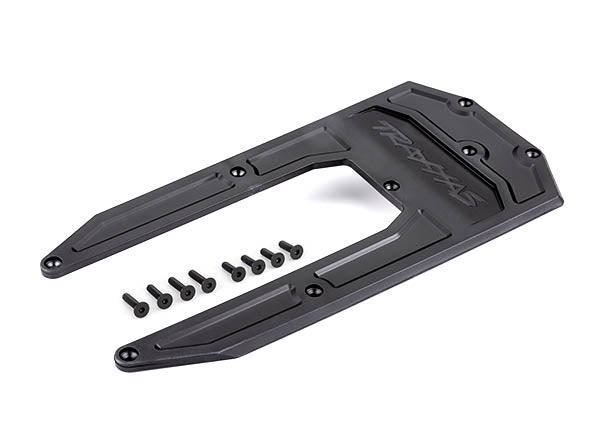 Traxxas 9623 SkidPlate, Chassis, black (fits Sledge) - TRA9623