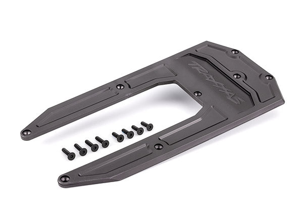Traxxas 9623A SkidPlate, Chassis, graphite - Gray (fits Sledge) - TRA9623A