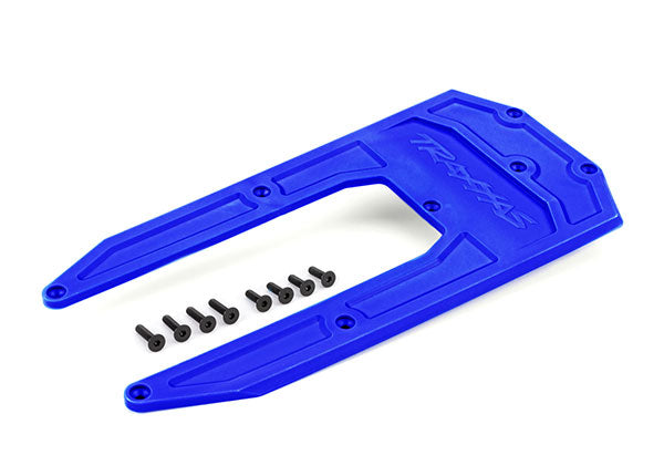 Traxxas 9623X SkidPlate, Chassis, - Blue (fits Sledge) - TRA9623X