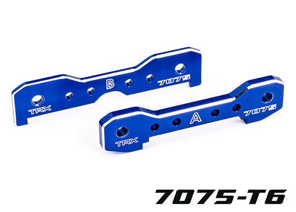 Traxxas 9629 Tie bars, Front, 7075-T6 aluminum (blue-anodized) (fits SledgeÃ)