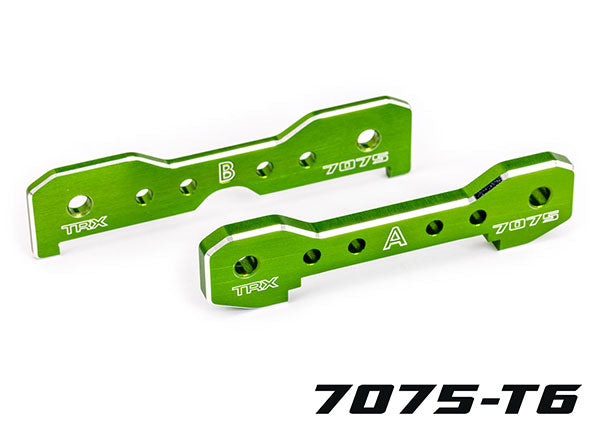 Traxxas 9629G Tie bars, Front, 7075-T6 aluminum (green-anodized) (fits Sledge)