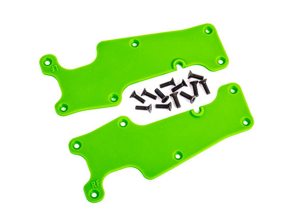 Traxxas 9633G Suspension arm covers, green, Front (left and right)/ 2.5x8 CCS (12) - TRA9633G