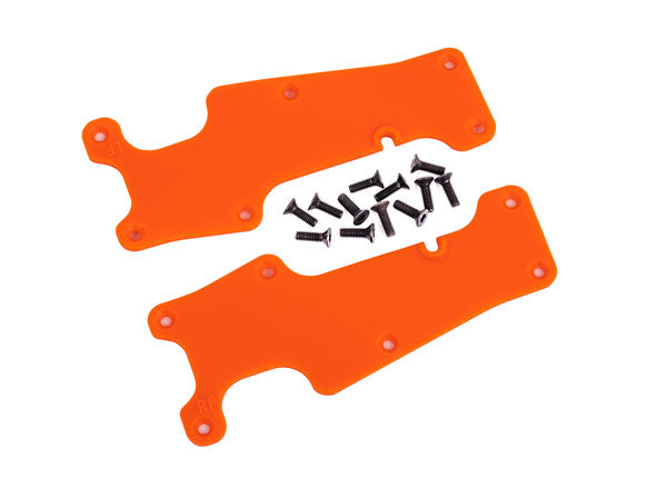 Traxxas 9633T Suspension arm covers, orange, Front (left and right)/ 2.5x8 CCS (12) - TRA9633T