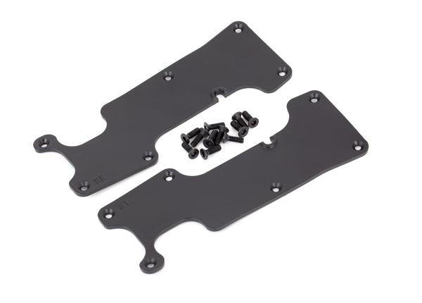 Traxxas 9634 Suspension arm covers, black, Rear (left and right)/ 2.5x8 CCS (12) - TRA9634