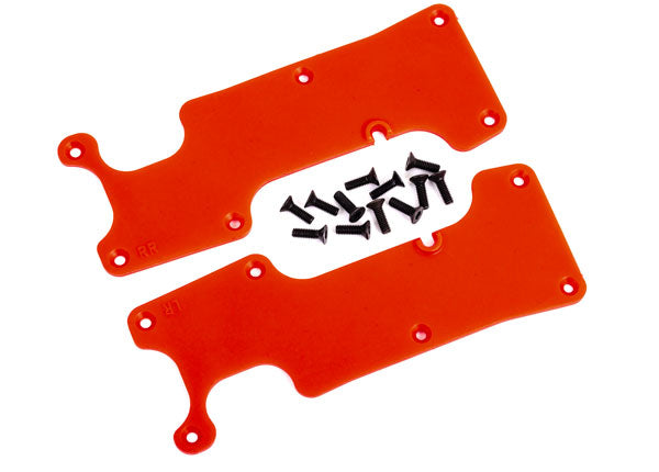 Traxxas 9634R Suspension arm covers, - Red, Rear (left and right)/ 2.5x8 CCS (12) - TRA9634R