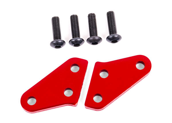 Traxxas 9636R Steering block arms (aluminum, - Red-anodized) (2) (fits #9537 and 9637 Steering blocks) - TRA9636R
