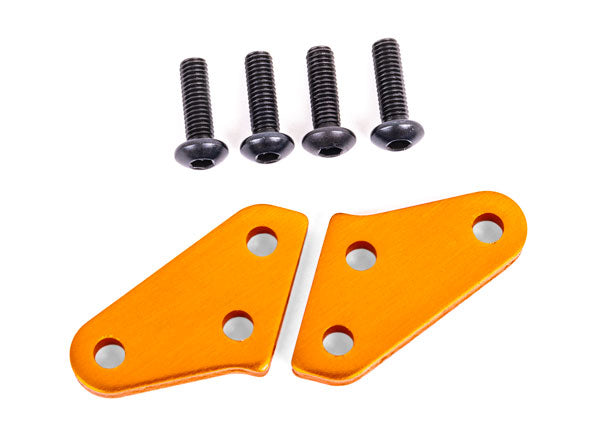 Traxxas 9636T Steering block arms (aluminum, orange-anodized) (2) (fits #9537 and 9637 Steering blocks) - TRA9636T
