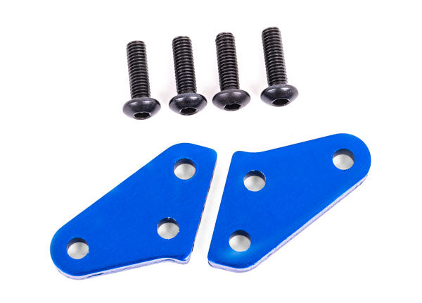 Traxxas 9636X Steering block arms (aluminum, - Blue-anodized) (2) (fits #9537 and 9637 Steering blocks) - TRA9636X