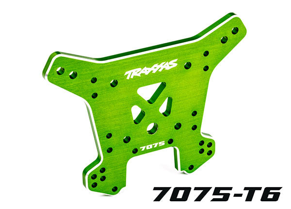 Traxxas 9638G Shock tower, Rear, 7075-T6 aluminum (green-anodized) (fits Sledge)