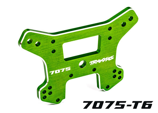 Traxxas 9639G Shock tower, Front, 7075-T6 aluminum (green-anodized) (fits Sledge)