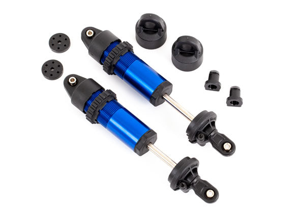 Traxxas 9660 Shocks, GT-Maxx, aluminum (blue-anodized) (fully assembled w/o Springs) (2) - TRA9660