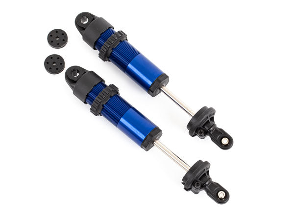 Traxxas 9661 Shocks, GT-Maxx, long, aluminum (blue-anodized) (fully assembled w/o Springs) (2) - TRA9661