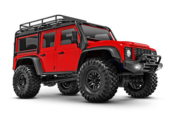 Traxxas 97054-1-RED TRX-4M Scale and Trail Crawler with Land Rover Defender Body: 1/18-Scale 4WD Electric Truck with TQ 2.4GHz Radio System - TRA97054-1-RED