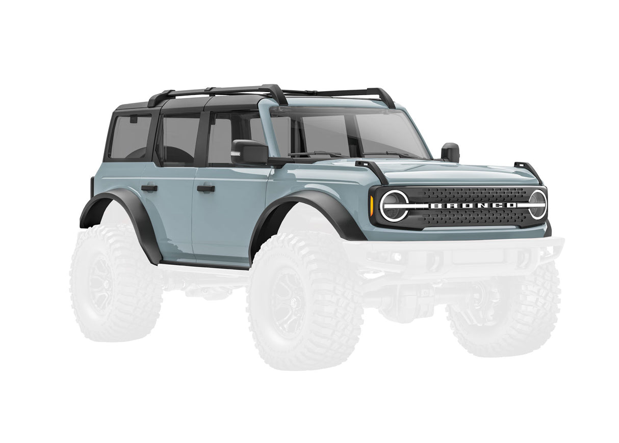 Traxxas 9711-GRAY Body, Ford Bronco, Complete, Cactus - Gray (includes grille, side mirrors, door handles, fender flares, windshield wipers, spare tire Mount, & clipless Mounting) (requires #9735 Front & Rear bumpers) - TRA9711-GRAY