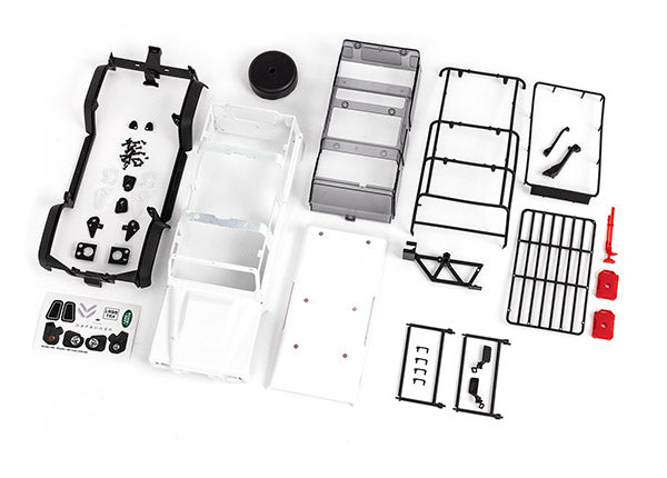 Traxxas 9712 Body, Land Rover Defender, Complete (unassembled) (white, requires painting) - TRA9712