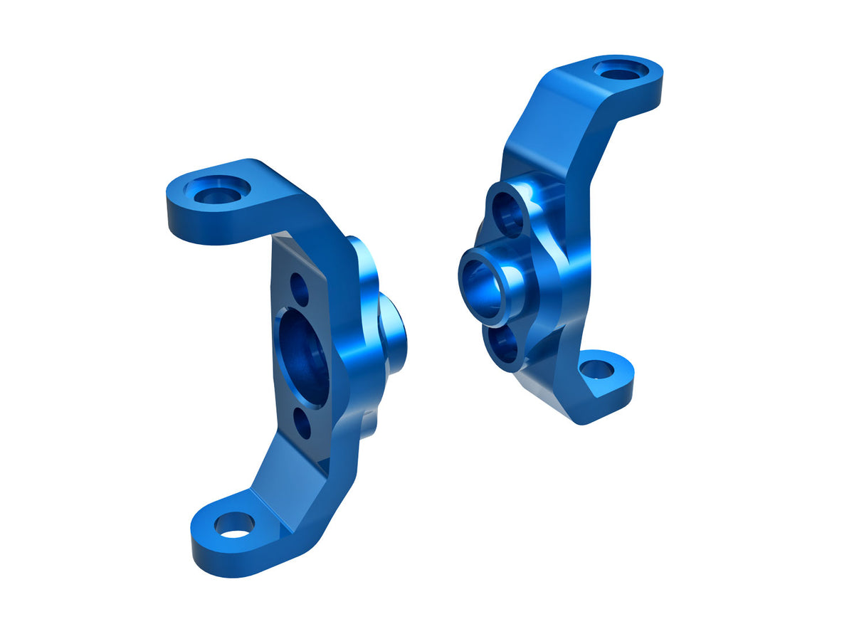 Traxxas 9733-BLUE Caster blocks, 6061-T6 aluminum (blue-anodized) (left & right) - TRA9733-BLUE