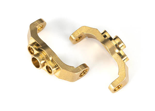 Traxxas 9733 Caster blocks, brass (4 grams each) (left & right) - TRA9733