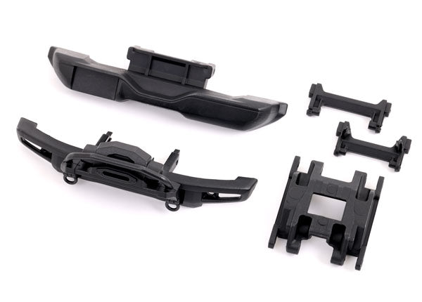 Traxxas 9735A Front bumper with winch/ Rear bumper/ Bumper Mounts, Front & Rear/ center SkidPlate