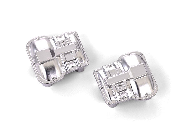 Traxxas 9738-SATIN Axle cover, Front or Rear (satin chrome) (2) - TRA9738-SATIN