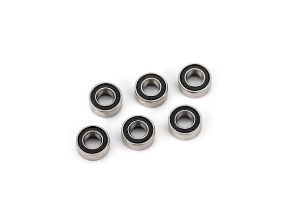 Traxxas 9745R Ball bearing set, transmission, black rubber sealed (contains 3x6x2.5mm bearings (6))