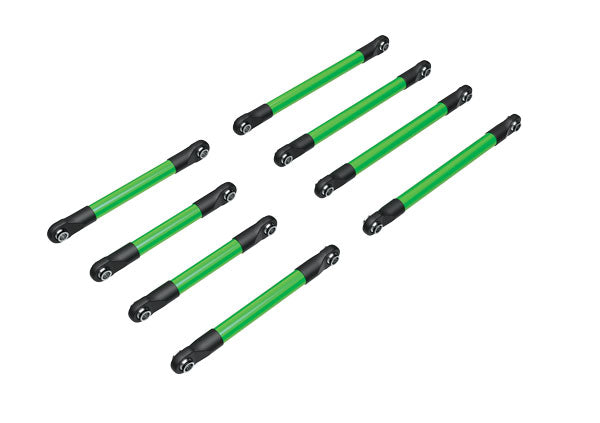 Traxxas 9749-GRN Suspension link set, 6061-T6 aluminum (green-anodized) (includes 5x53mm Front Lower links (2), 5x46mm Front upper links (2), 5x68mm Rear Lower or upper links (4)) - TRA9749-GRN