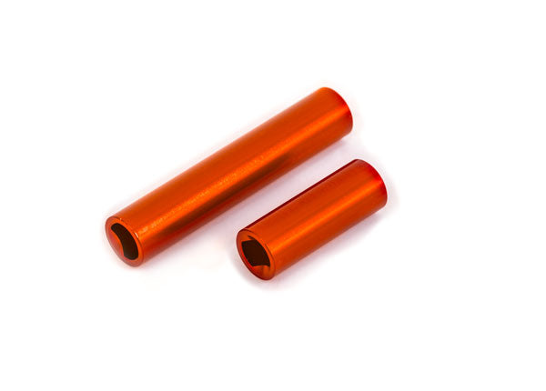 Traxxas 9752-ORNG Driveshafts, center, female, 6061-T6 aluminum (orange-anodized) (Front & Rear) (for use with #9751 metal center driveshafts) - TRA9752-ORNG