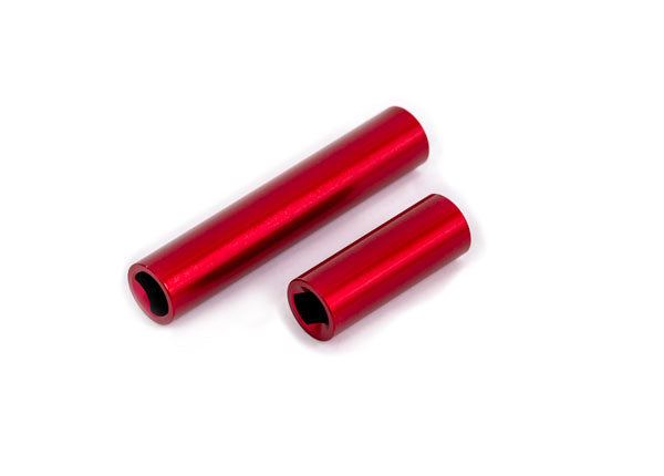 Traxxas 9752-RED Driveshafts, center, female, 6061-T6 aluminum (red-anodized) (Front & Rear) (for use with #9751 metal center driveshafts) - TRA9752-RED