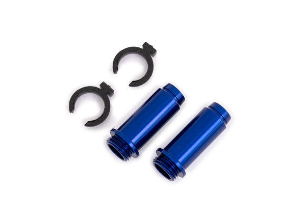Traxxas 9763-BLUE Body, GTM shock, 6061-T6 aluminum (blue-anodized) (includes spring pre-load spacers) (2) - TRA9763-BLUE