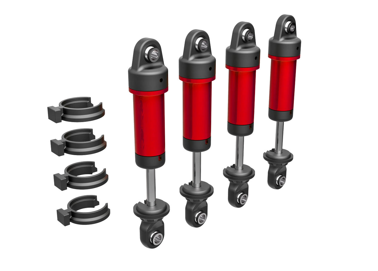 Traxxas 9764-RED Shocks, GTM, 6061-T6 aluminum (red-anodized) (fully assembled w/o Springs) (4) - TRA9764-RED