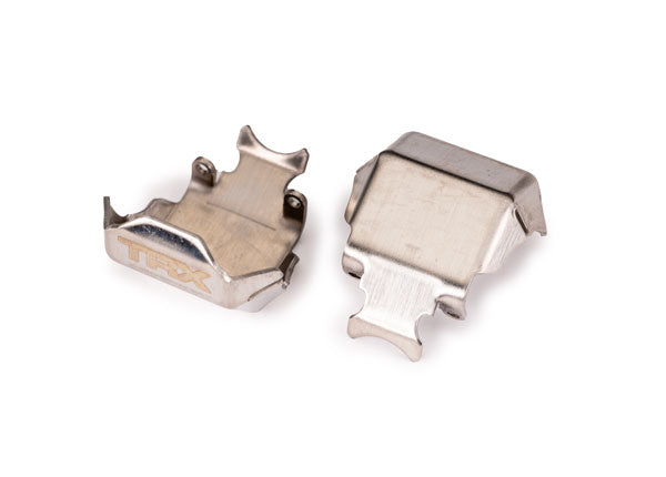 Traxxas 9765 SkidPlate, axle, Front or Rear (stainless steel) (2)