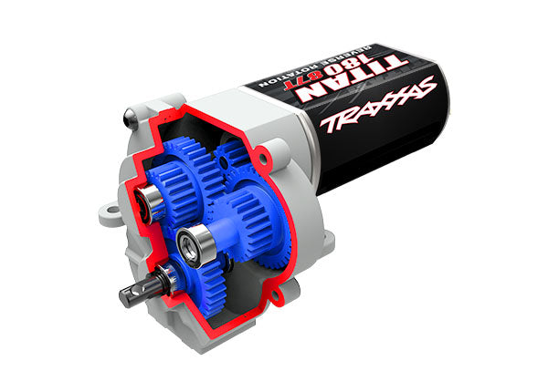 Traxxas 9791X Transmission, Complete (speed gearing) (9.7:1 - Reduction ratio) (includes Titan 87T Motor) - TRA9791X