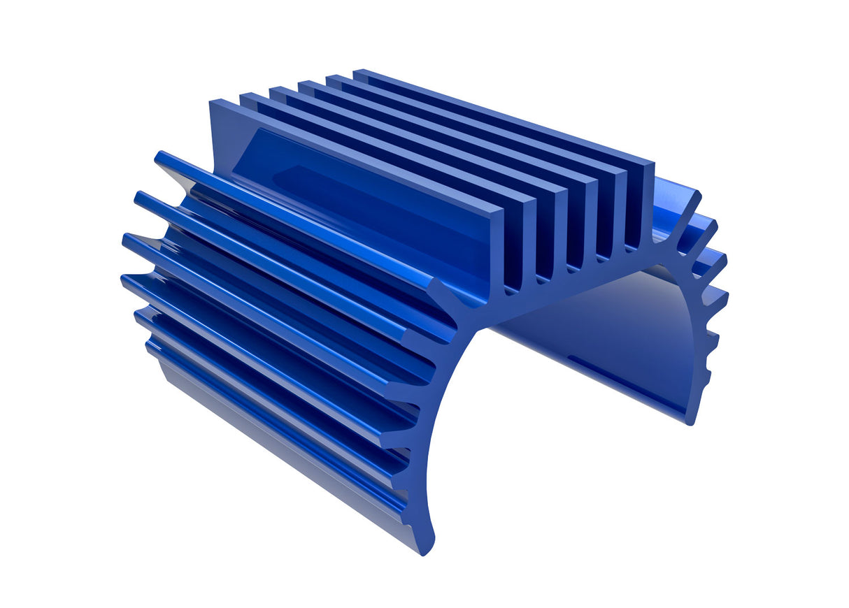 Traxxas 9793-BLUE Heat sink, Titan 87T Motor (6061-T6 aluminum, - Blue-anodized) - TRA9793-BLUE
