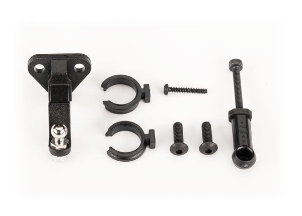 Traxxas 9796 Trailer Hitch (assembled)/ trailer coupler/ 3mm spring pre-load spacers (2)/ 2.5x8mm BCS (2)/ 1.6x10mm BCS (self-tapping) (1) - TRA9796