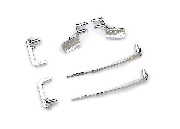 Traxxas 9817 Door handles (left & right)/ mirrors, side (left & right)/ windshield wipers (fits #9811 Body)