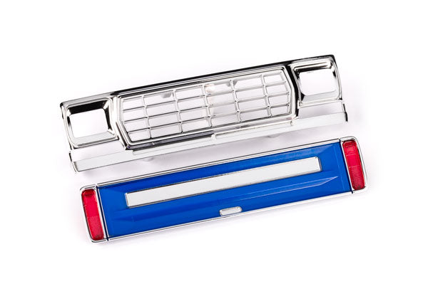 Traxxas 9819 Front grille/ tailgate panel (blue)/ LED lenses (Rear, left & right) (fits #9812 Body)