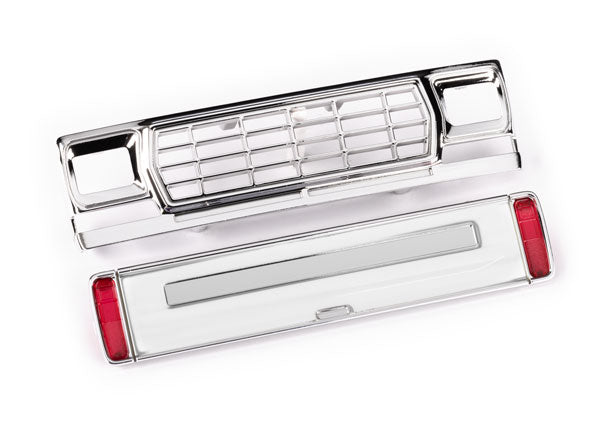 Traxxas 9819 Front grille/ tailgate panel (white, requires painting)/ LED lenses (Rear, left & right) (unassembled) (fits #9812 Body)