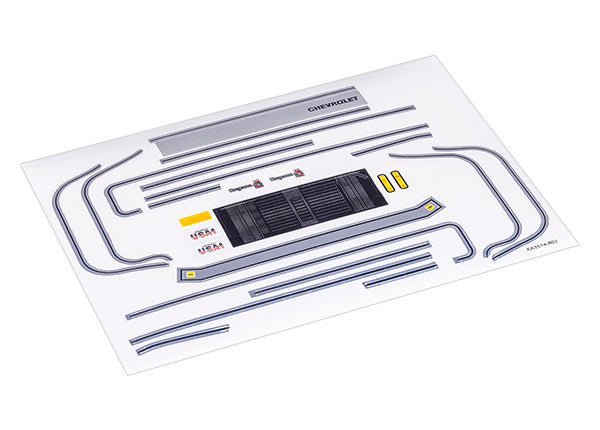 Traxxas 9827 Decal Sheet, 1/18 scale TRX-4M Chevrolet K10 Truck (1979)