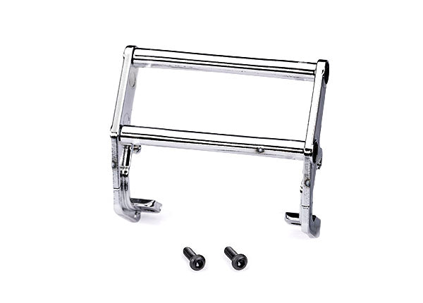 Traxxas 9838 Push bar, bumper, chrome (assembled) (fits #9836 bumper)