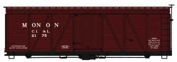 Accurail HO Fowler 36' Wood Boxcar - Kit -- Monon - Chicago, Indianapolis & Louisville #2175 (Boxcar Red)