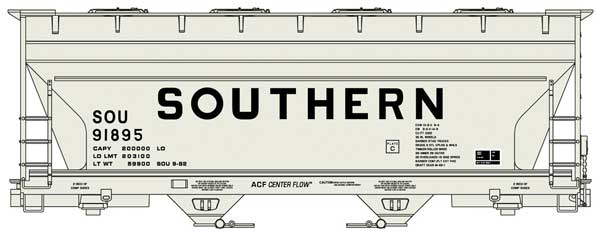 ACF 2-Bay Covered Hopper - Kit -- Southern Railway